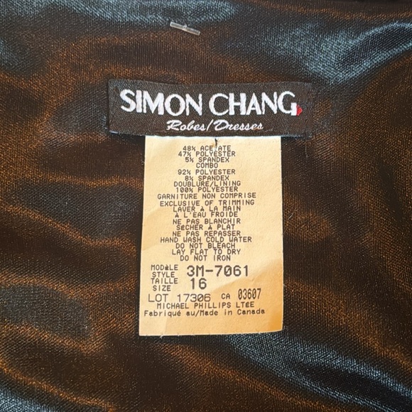 Simon Chang dress size 16 - Picture 6 of 6